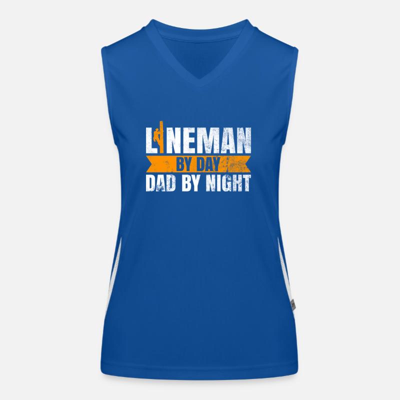 Elektrisches Kabel Lineman Design Für Lineworker Funktionelles Kontrast-Tank Top für Frauen