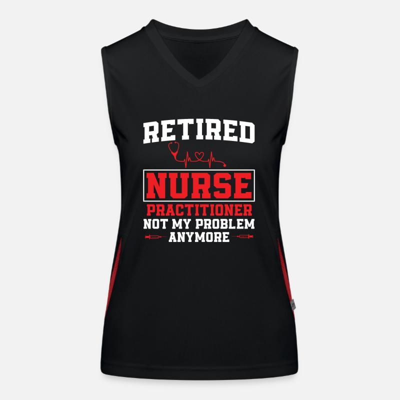 Lustige Krankenschwester Advanced Practice Nurse Funktionelles Kontrast-Tank Top für Frauen