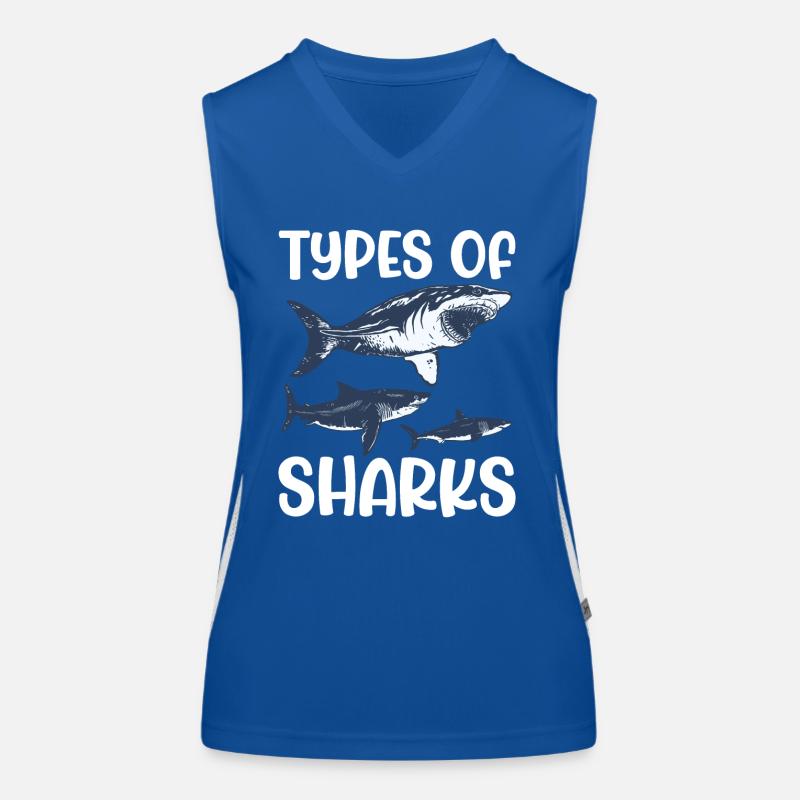 Sei Immer Du Selbst Du Kannst Ein Hai Sein Funktionelles Kontrast-Tank Top für Frauen