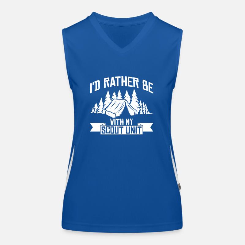 Cub Matser Design Für Einen Pfadfinderführer Women's Functional Contrast Tank Top