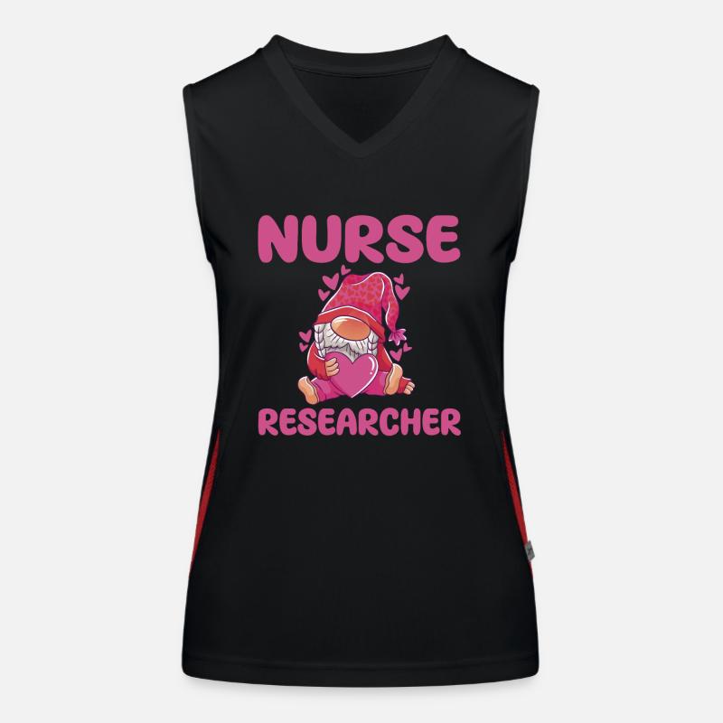Nursing researcher Women's Functional Contrast Tank Top