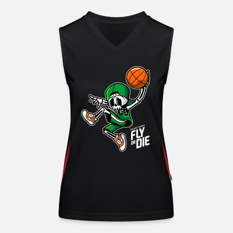 Korbknochen Funktionelles Kontrast-Tank Top für Frauen
