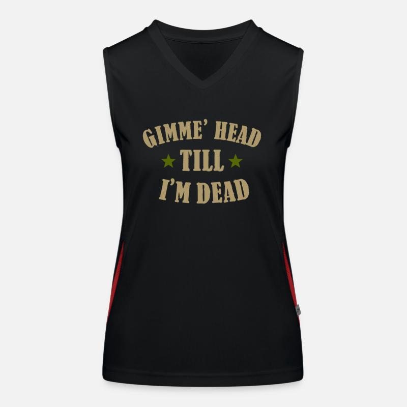 Gimme Head Till I’m Dead 80s Lovers Débardeur respirant contrasté Femme