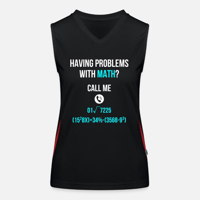 Mathe lernen Schule Funktionelles Kontrast-Tank Top für Frauen