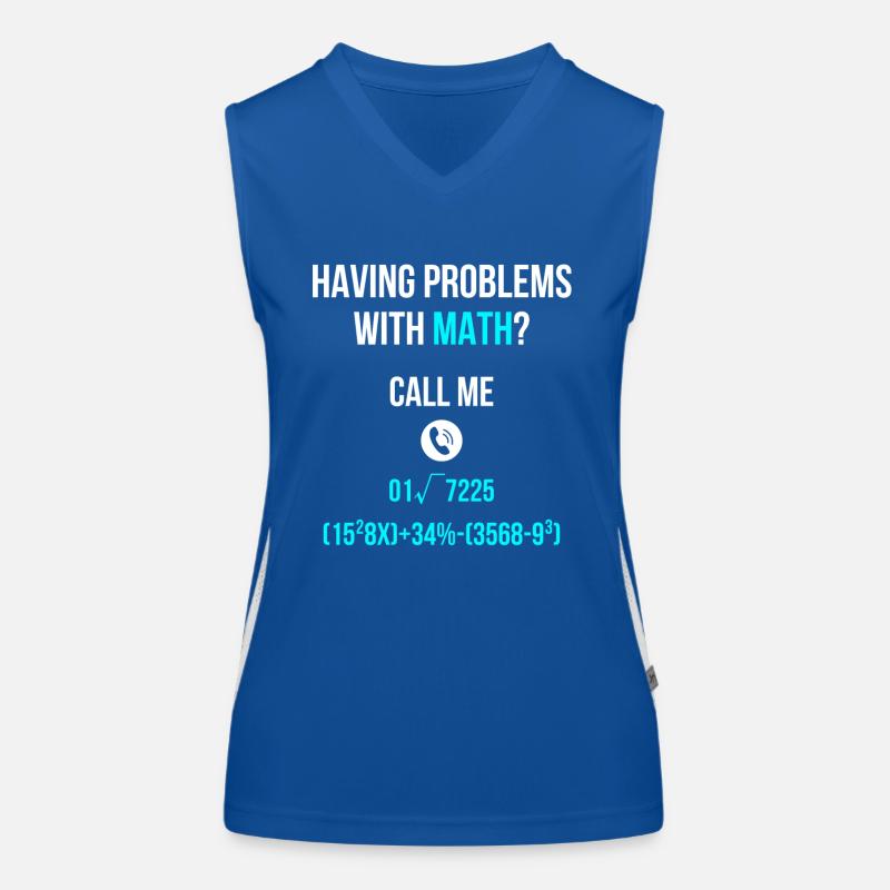 Mathe lernen Schule Funktionelles Kontrast-Tank Top für Frauen