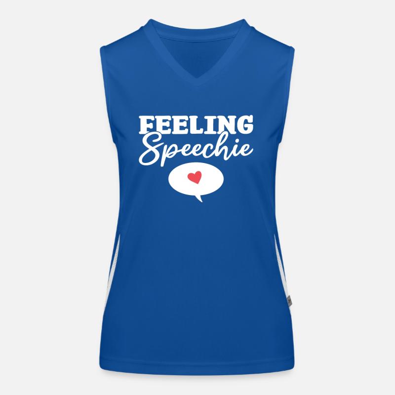 Feeling Speechie Sprachpathologie Funktionelles Kontrast-Tank Top für Frauen