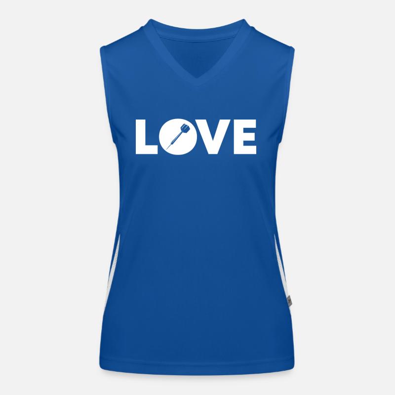 Love - Darts - Women's Functional Contrast Tank Top
