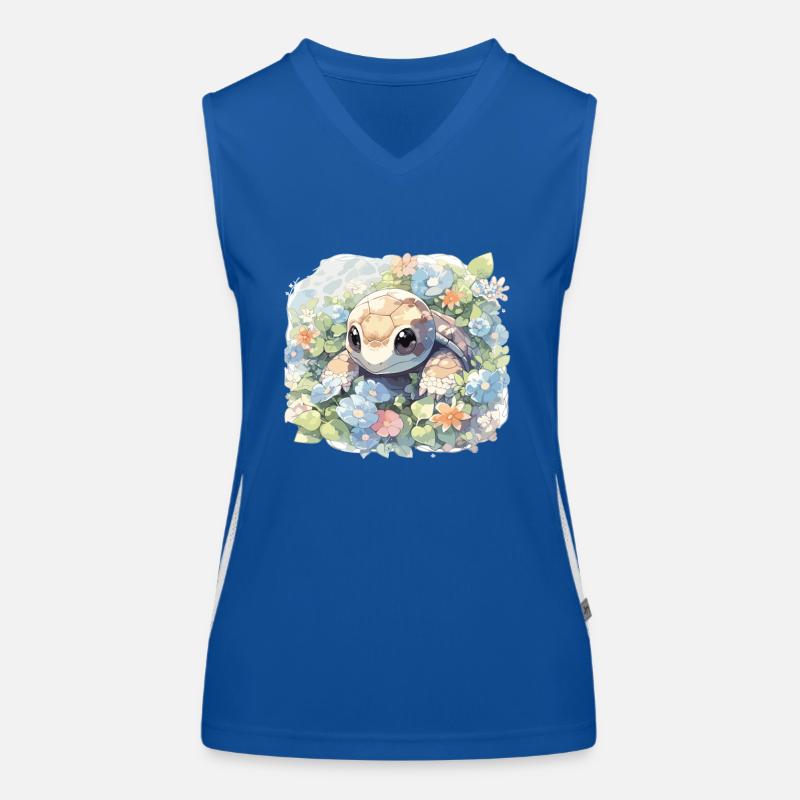 Turtle Lizard Turtle Baby Turtles Women's Functional Contrast Tank Top
