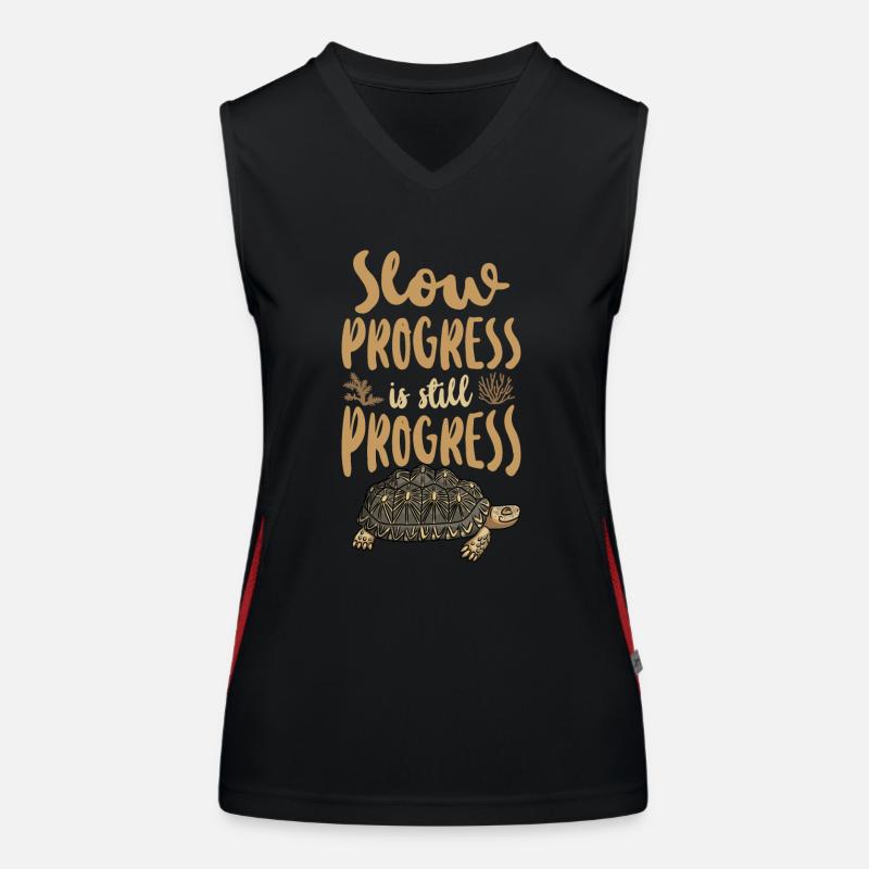 Tortue de mer Tortue Progrès lents Débardeur respirant contrasté Femme