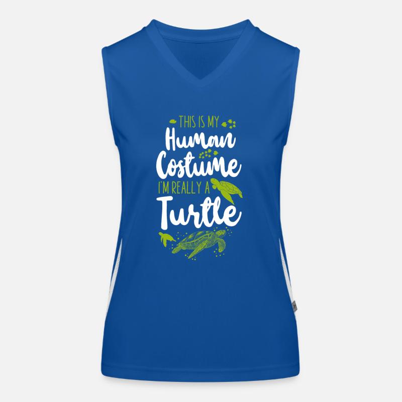 Sea Turtle Tortoise This Is My Women's Functional Contrast Tank Top