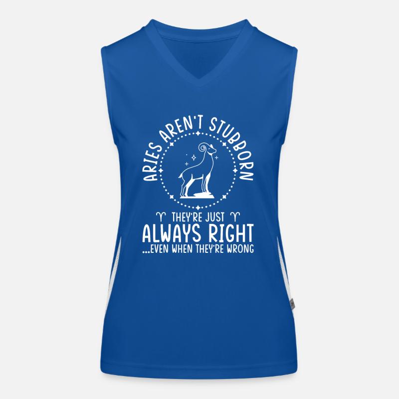 Widder Sternzeichen Astrologie Horoskop Widder Funktionelles Kontrast-Tank Top für Frauen