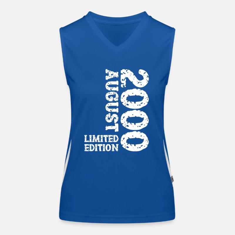2000 August Limited Edition 23. Geburtstag Outfit Funktionelles Kontrast-Tank Top für Frauen