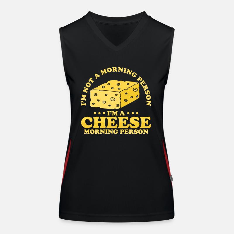 Käse Geschenk Funktionelles Kontrast-Tank Top für Frauen