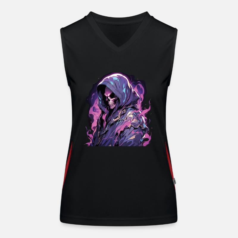 Skull Skull Skulls Skull Skeleton Women's Functional Contrast Tank Top