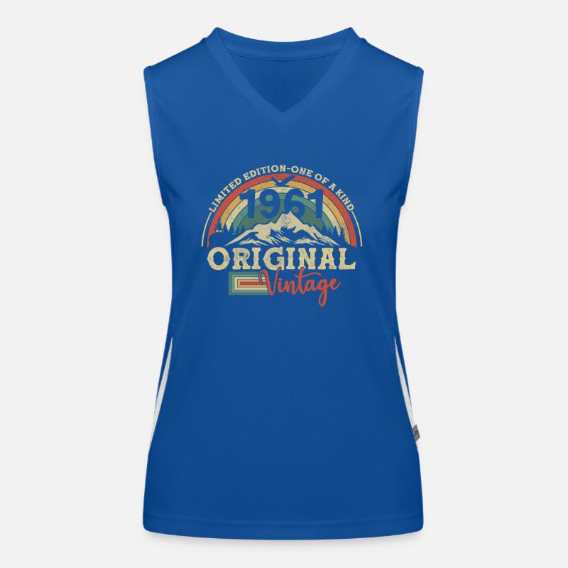 Geburtstagsüberraschung 1961 Funktionelles Kontrast-Tank Top für Frauen