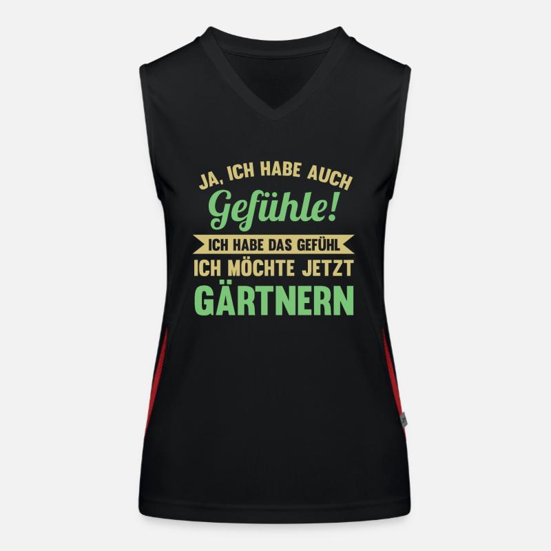 Gartenarbeit Garten Gärtner Hobbygärtner Funktionelles Kontrast-Tank Top für Frauen