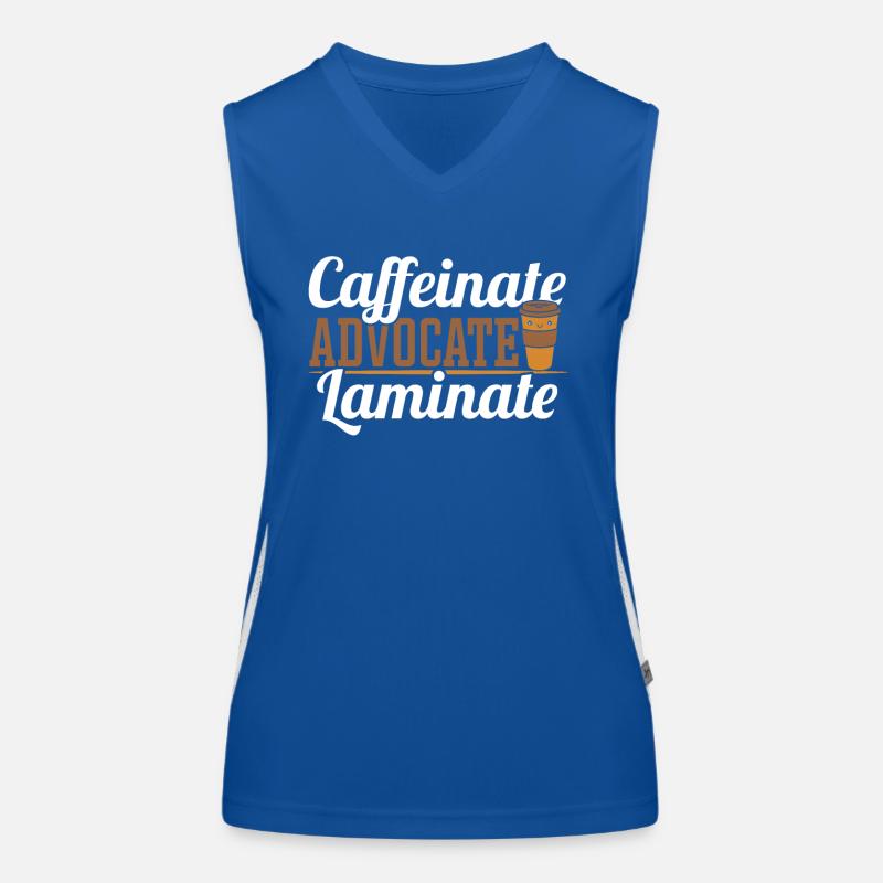 Caffeinate Advocate Laminat Sonderschullehrer SPED Funktionelles Kontrast-Tank Top für Frauen