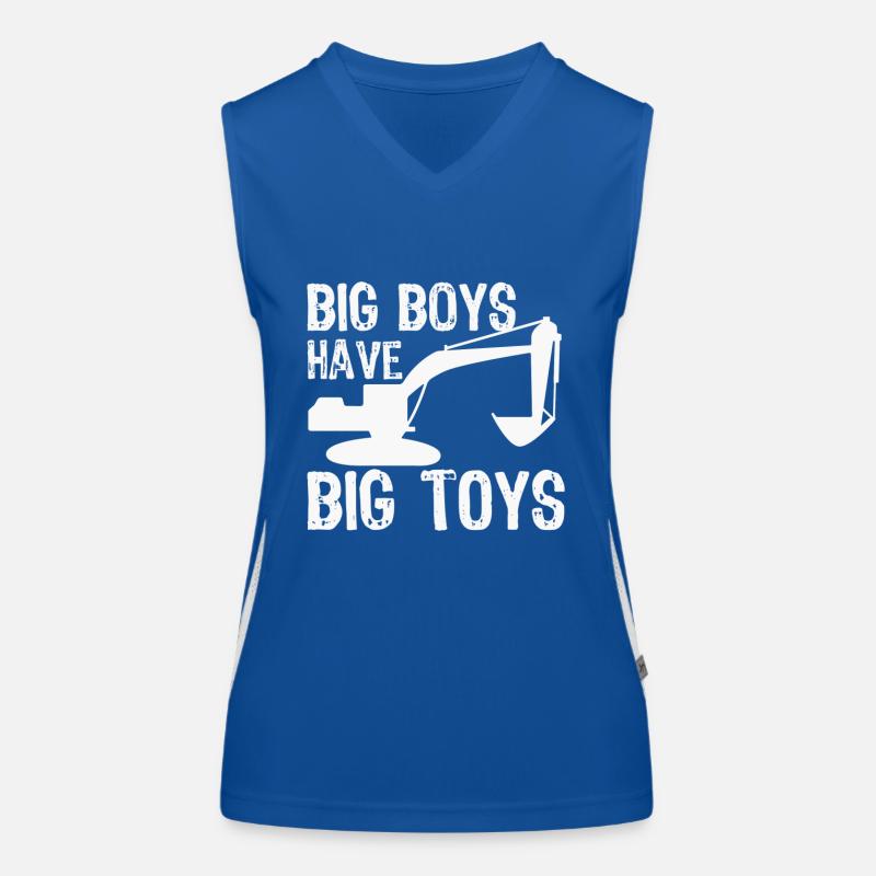 Excavator driver Women's Functional Contrast Tank Top