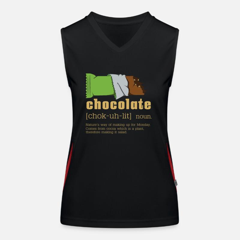 Nom chocolat Débardeur respirant contrasté Femme