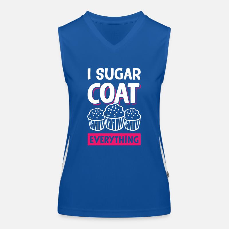 I Sugar coat everything Women's Functional Contrast Tank Top