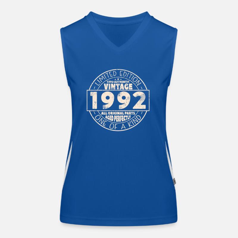 Gift 31st Birthday 1992 Vintage Women's Functional Contrast Tank Top