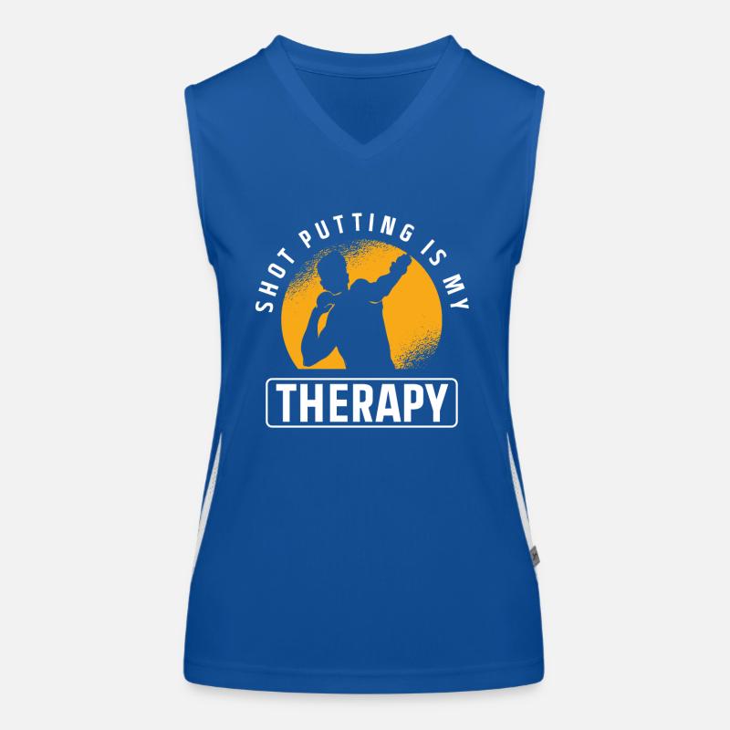 Lancer du poids Athlétisme Débardeur respirant contrasté Femme