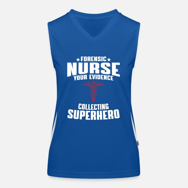 Forensische Krankenschwester Geschenk Funktionelles Kontrast-Tank Top für Frauen