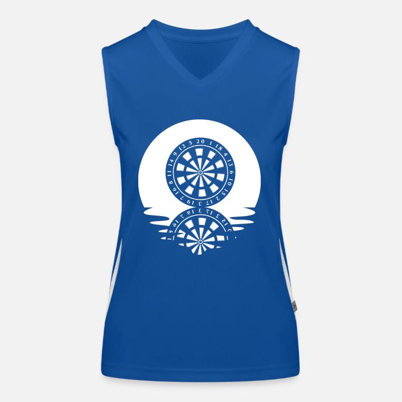 Circle with reflection - Dartboard - Women's Functional Contrast Tank Top