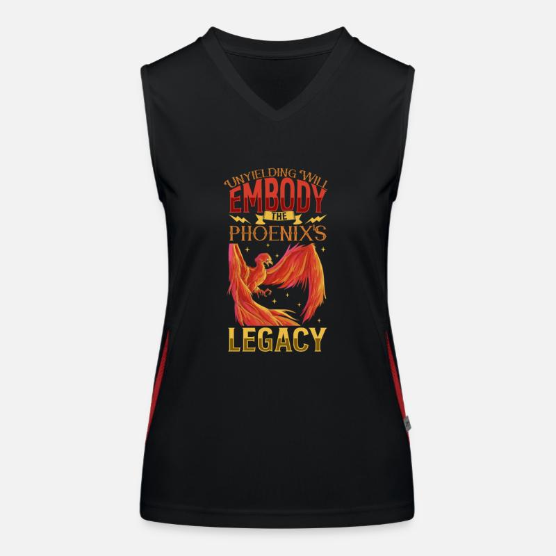 Phoenix Bird Mythical Creatures Women's Functional Contrast Tank Top