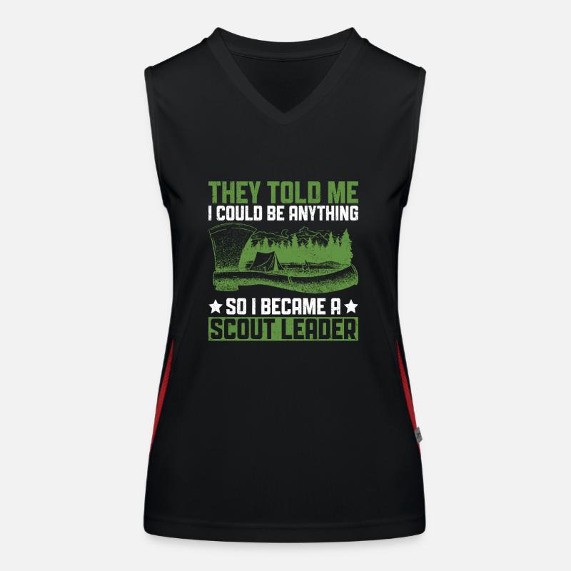 Cub Scout Design Für Einen Pfadfinderführer Women's Functional Contrast Tank Top