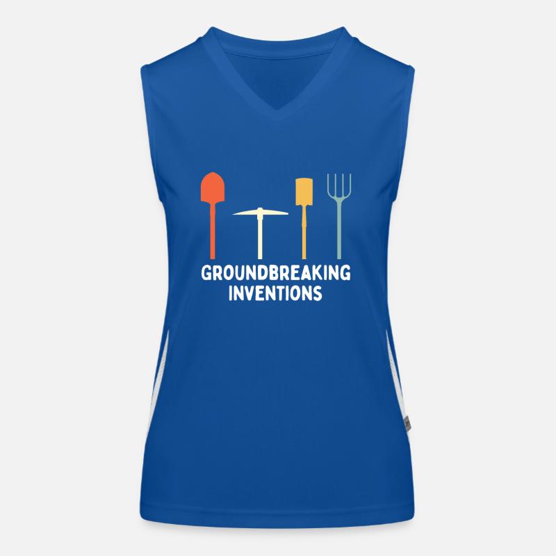 Groundbreaking Inventions Funny Gärtner Meme Funktionelles Kontrast-Tank Top für Frauen