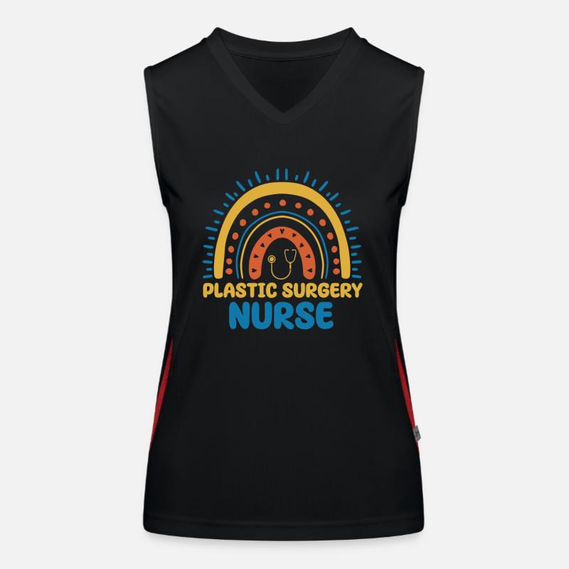 Plastic Surgery Nurse Women's Functional Contrast Tank Top