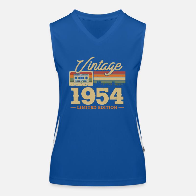 1954 - 69/70 Geburtstag Funktionelles Kontrast-Tank Top für Frauen