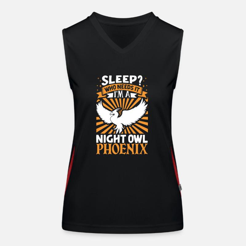 Phoenix Bird Mythical Creatures Women's Functional Contrast Tank Top