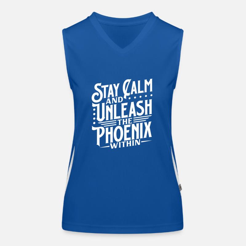 Phoenix Bird Mythical Creatures Women's Functional Contrast Tank Top