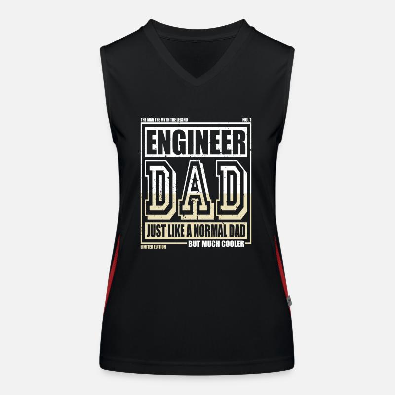 Engineer Daddy Gift Women's Functional Contrast Tank Top