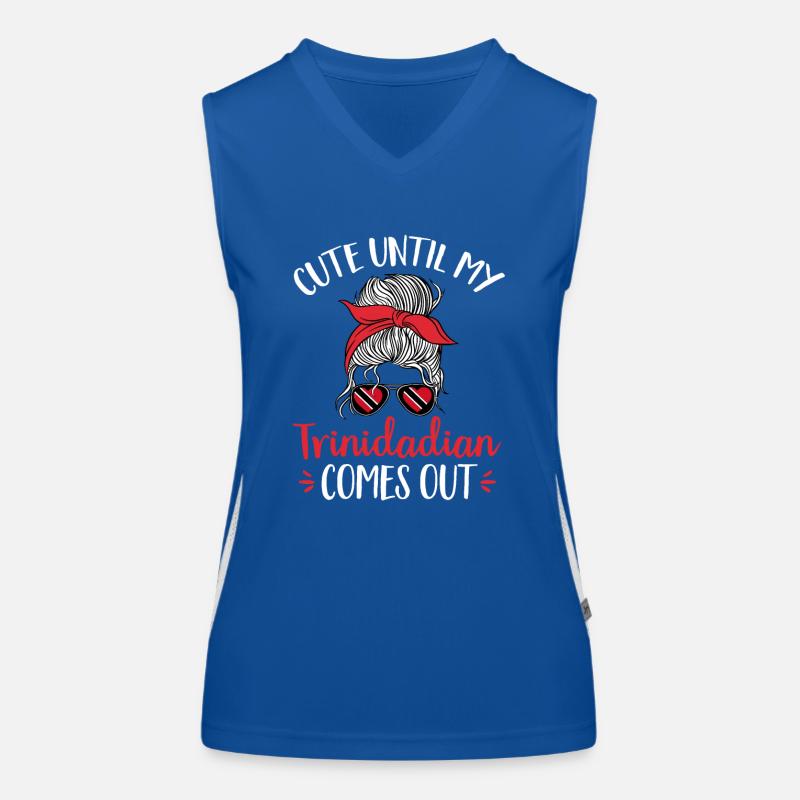 Drapeau de Trinité-et-Tobago Débardeur respirant contrasté Femme