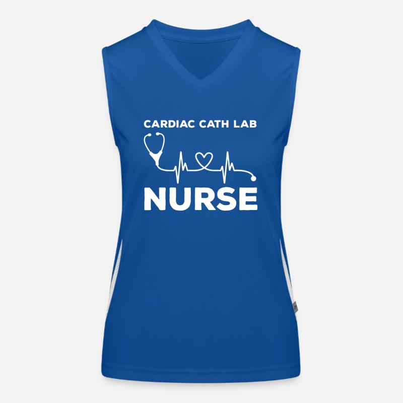 Cardiac catheterization lab nurse Women's Functional Contrast Tank Top