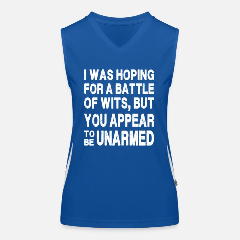 Ich hatte auf einen Kampf des Verstandes gehofft Funktionelles Kontrast-Tank Top für Frauen