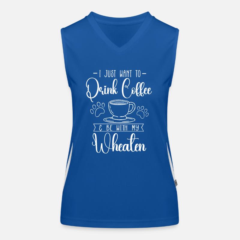 Irish Soft Coated Wheaten Terrier Funktionelles Kontrast-Tank Top für Frauen