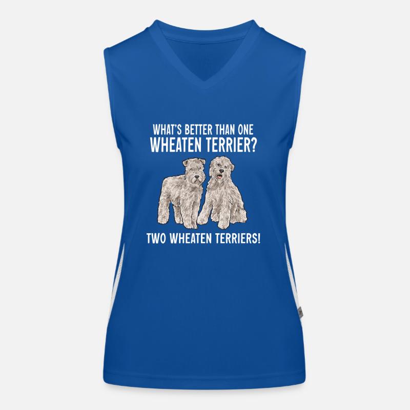 Irish Soft Coated Wheaten Terrier Funktionelles Kontrast-Tank Top für Frauen