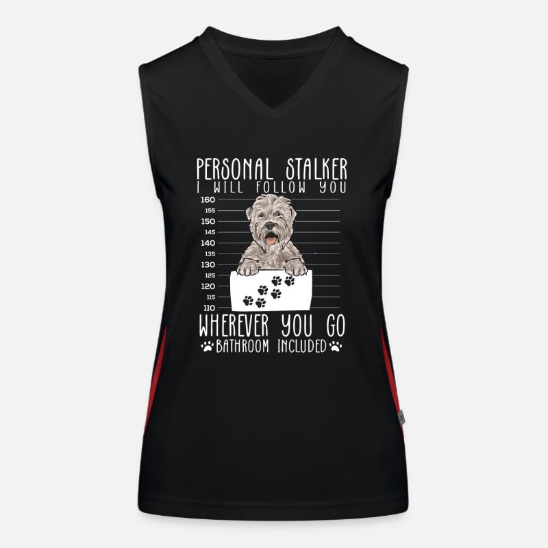 Irish Soft Coated Wheaten Terrier Funktionelles Kontrast-Tank Top für Frauen