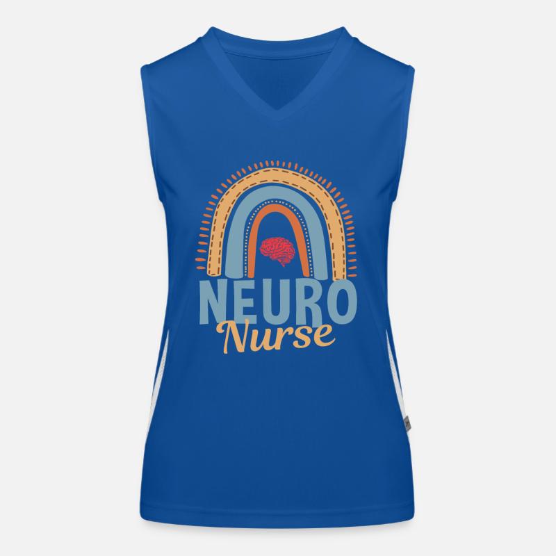 Neuro Krankenschwester Regenbogen Funktionelles Kontrast-Tank Top für Frauen
