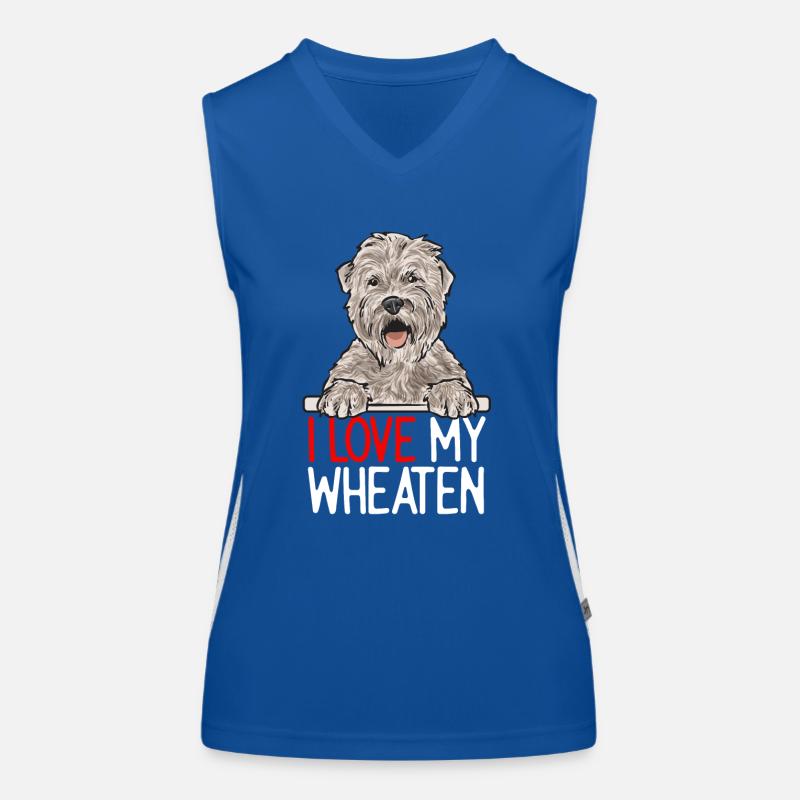 Irish Soft Coated Wheaten Terrier Funktionelles Kontrast-Tank Top für Frauen