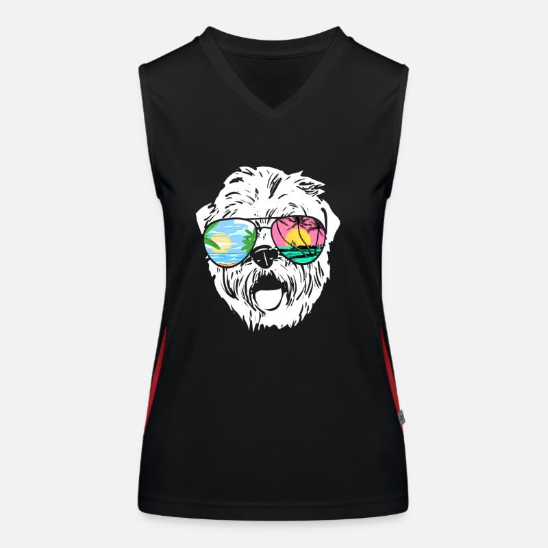Irish Soft Coated Wheaten Terrier Funktionelles Kontrast-Tank Top für Frauen
