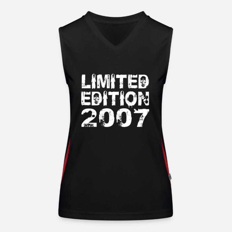Limited Edition 2007 Geburtstag 2007 Geburtstag Funktionelles Kontrast-Tank Top für Frauen