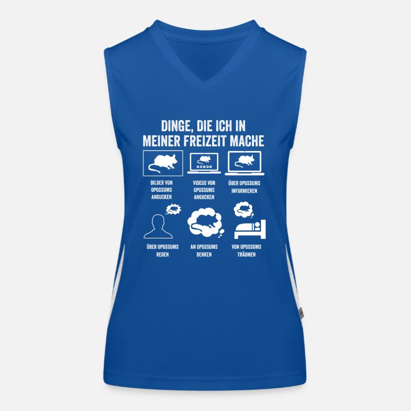 Opossum Funktionelles Kontrast-Tank Top für Frauen