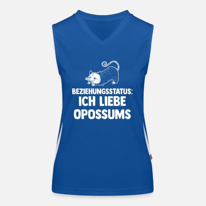 Opossum Funktionelles Kontrast-Tank Top für Frauen