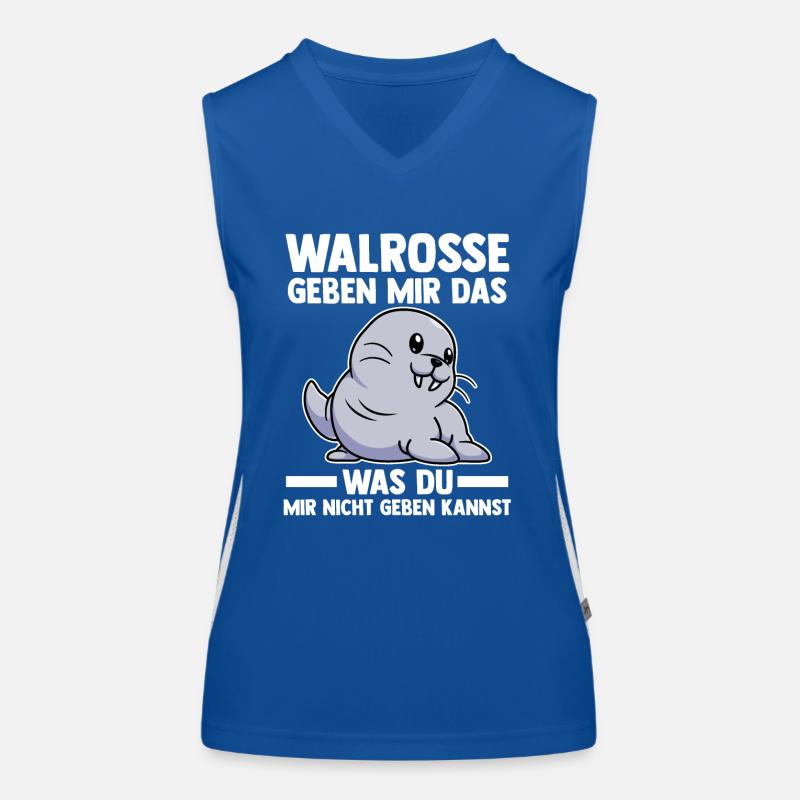Walross Funktionelles Kontrast-Tank Top für Frauen