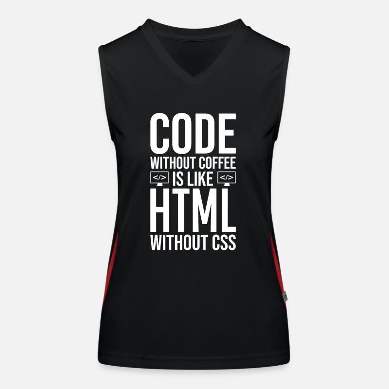 Coder Coffee Gift Women's Functional Contrast Tank Top